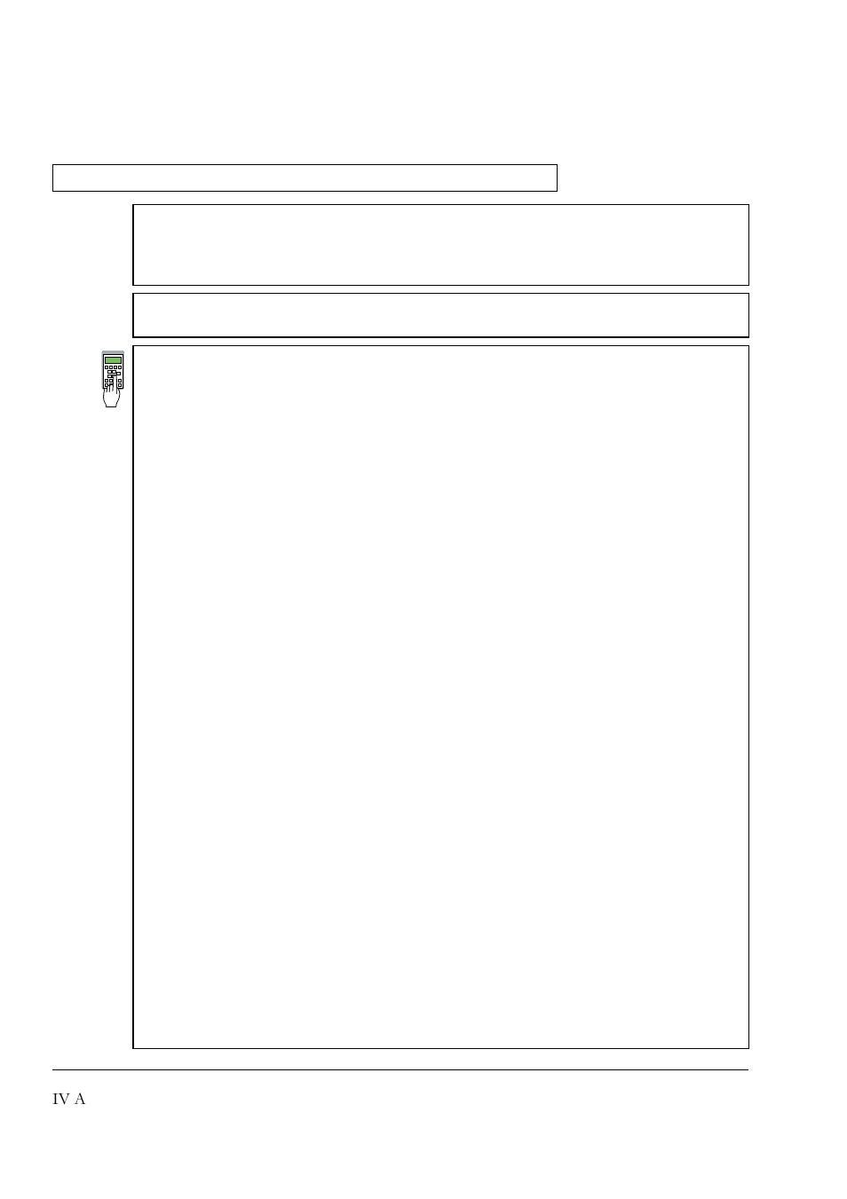 Iv a | DCS 500 User Manual | Page 34 / 76