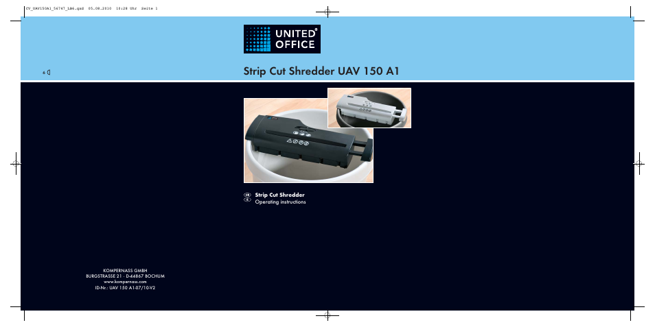 United Office UAV 150 A1 User Manual | 8 pages
