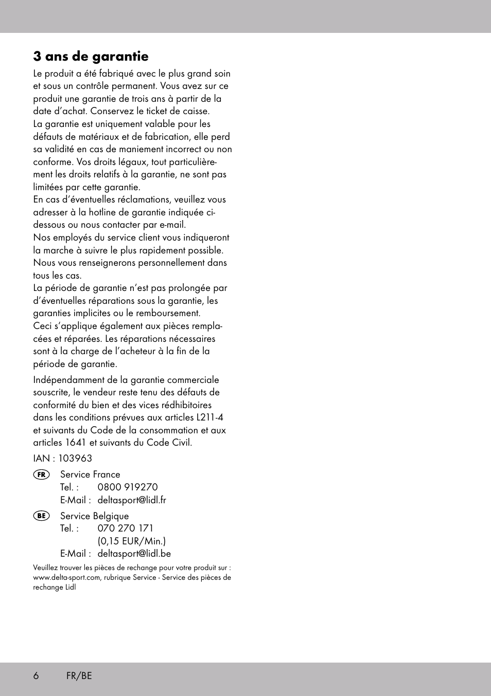 3 ans de garantie | Zoofari Scratching Post A User Manual | Page 4 / 10