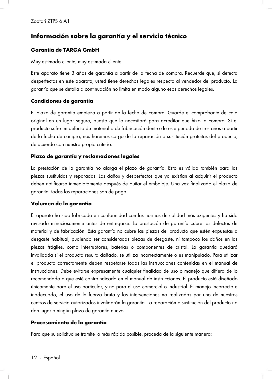 Zoofari Pet Grooming Set ZTPS 6 A1 User Manual | Page 14 / 40