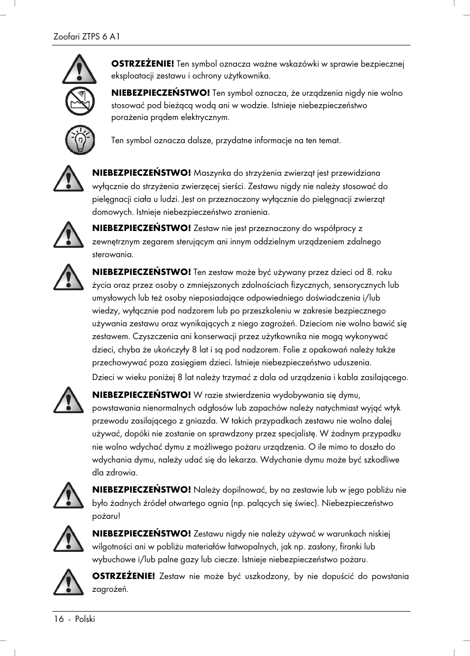 Zoofari Pet Grooming Set ZTPS 6 A1 User Manual | Page 18 / 84