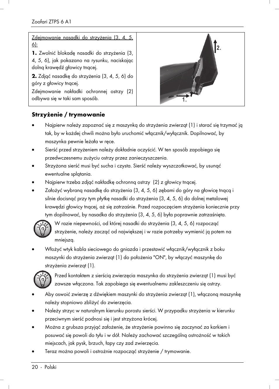 Zoofari Pet Grooming Set ZTPS 6 A1 User Manual | Page 22 / 84