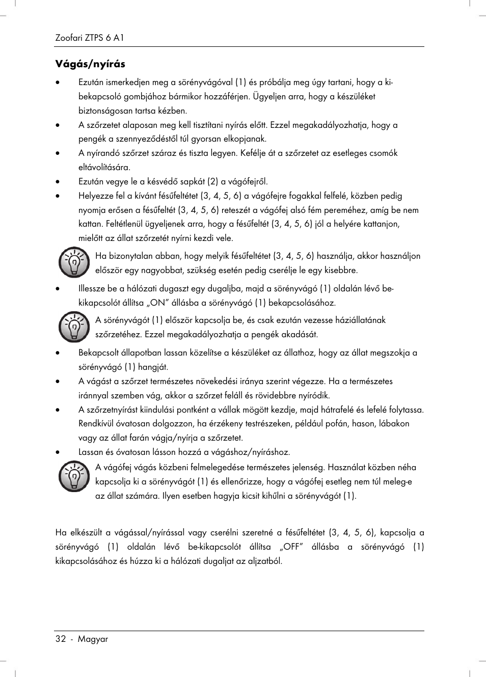 Zoofari Pet Grooming Set ZTPS 6 A1 User Manual | Page 34 / 84