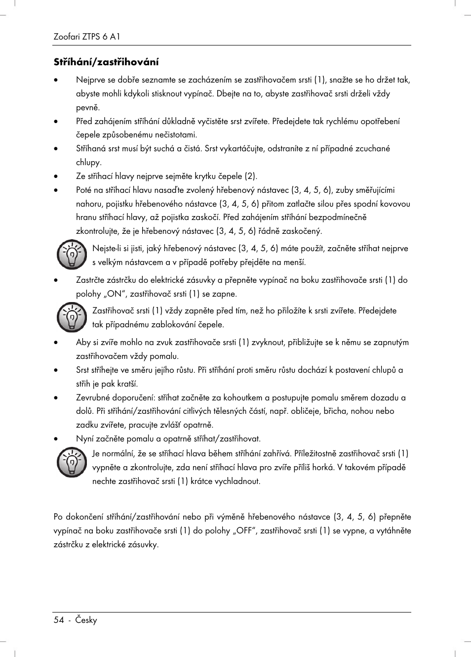 Zoofari Pet Grooming Set ZTPS 6 A1 User Manual | Page 56 / 84