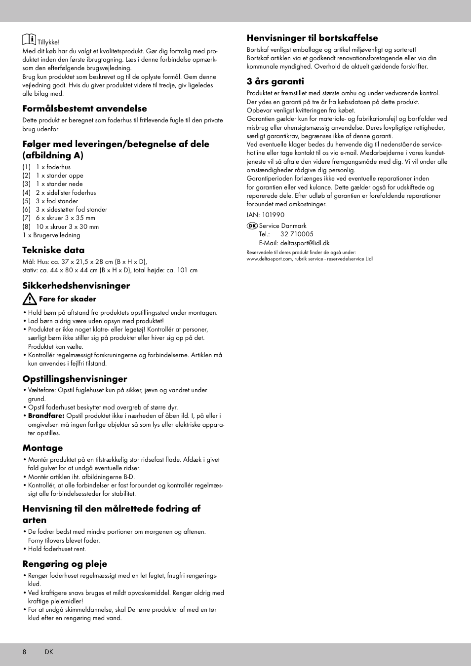 Zoofari Bird Feeder User Manual | Page 6 / 10