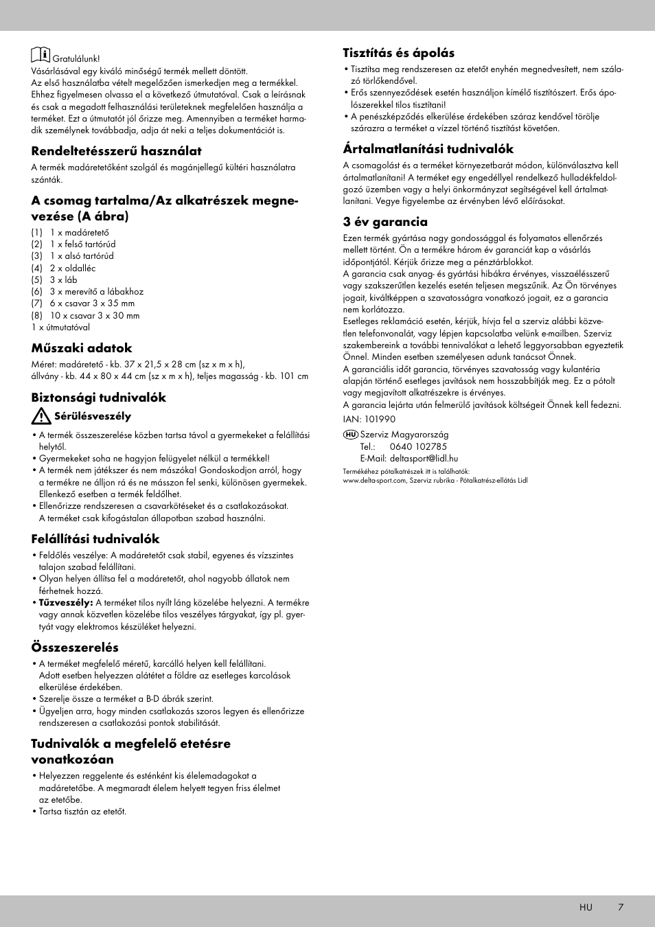 Zoofari Bird Feeder User Manual | Page 5 / 10