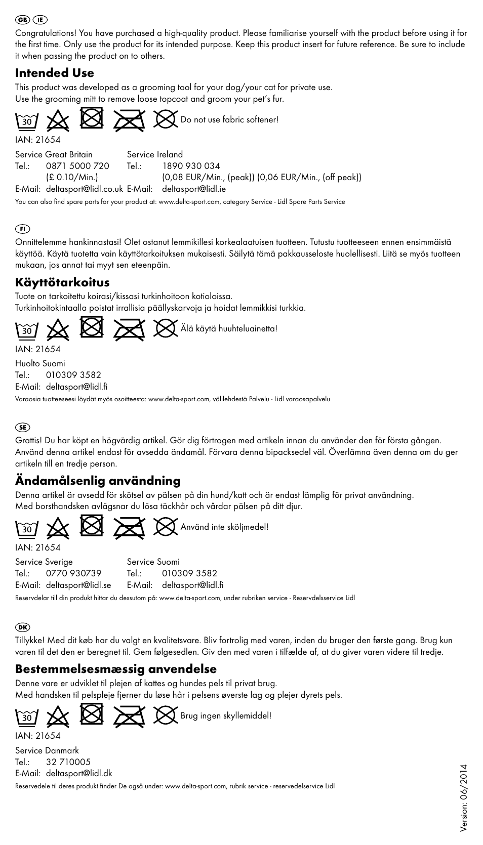 Zoofari Undercoat Comb Style B User Manual | 2 pages