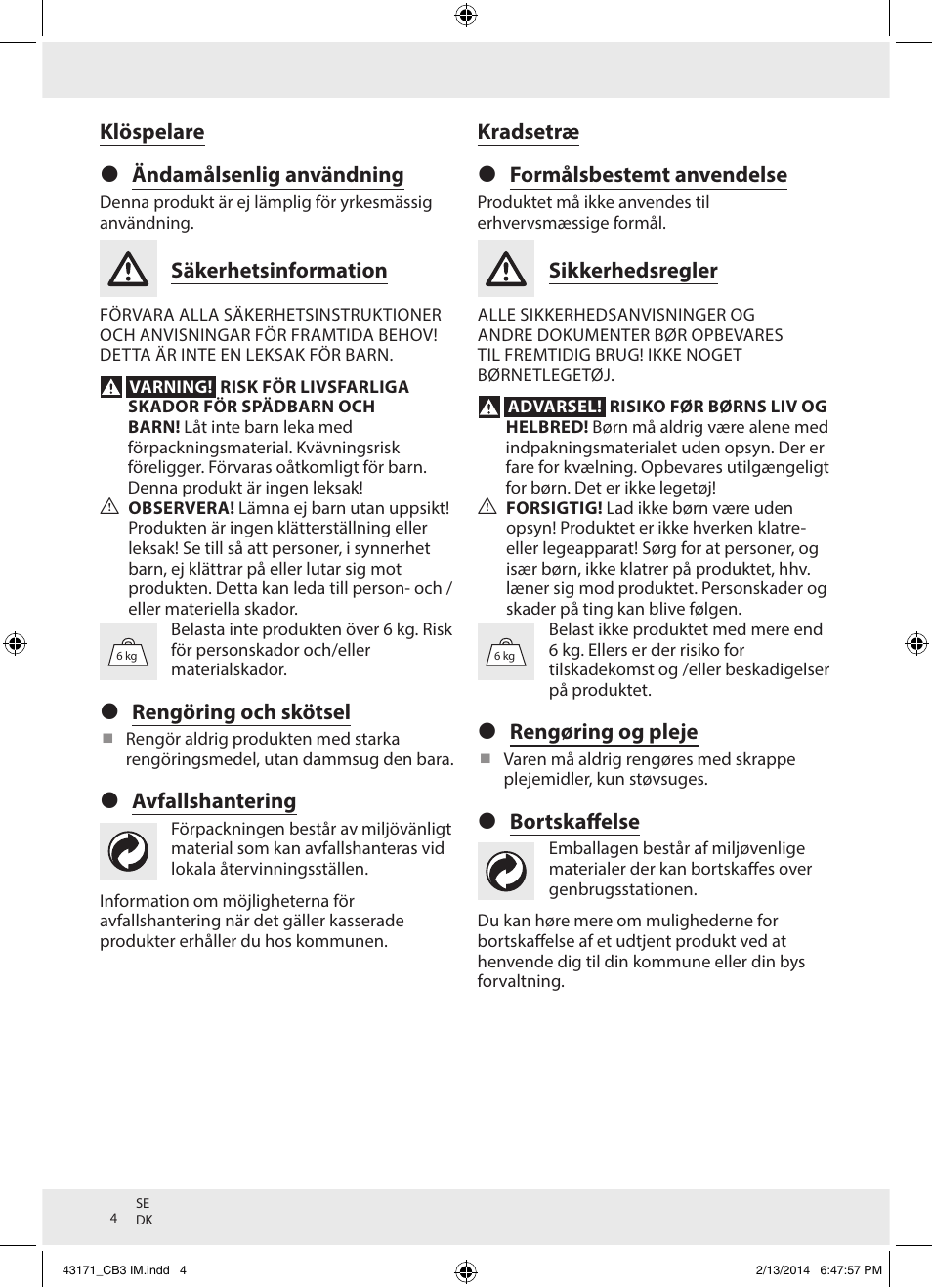 Zoofari Scratching Post Z30853 User Manual | Page 4 / 8
