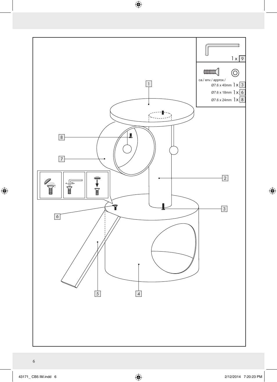 Zoofari Scratching Post Z30853 User Manual | Page 6 / 7