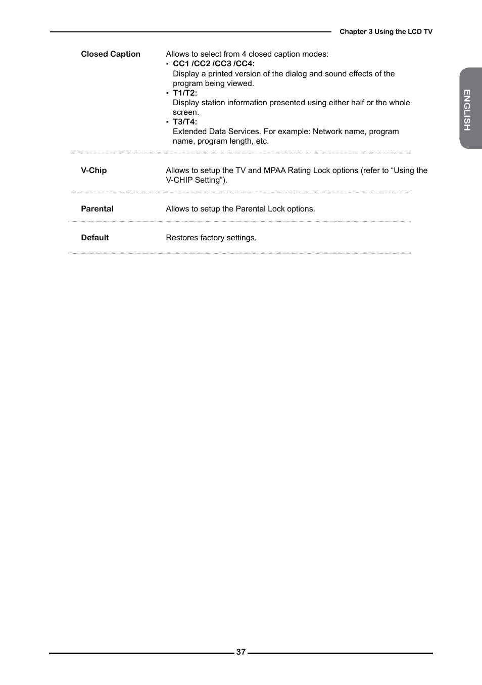 Dolby Laboratories Flat Panel Television User Manual | Page 39 / 44