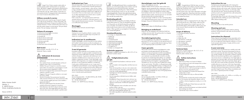 Zoofari TRANSPORT BOX User Manual | Page 2 / 2