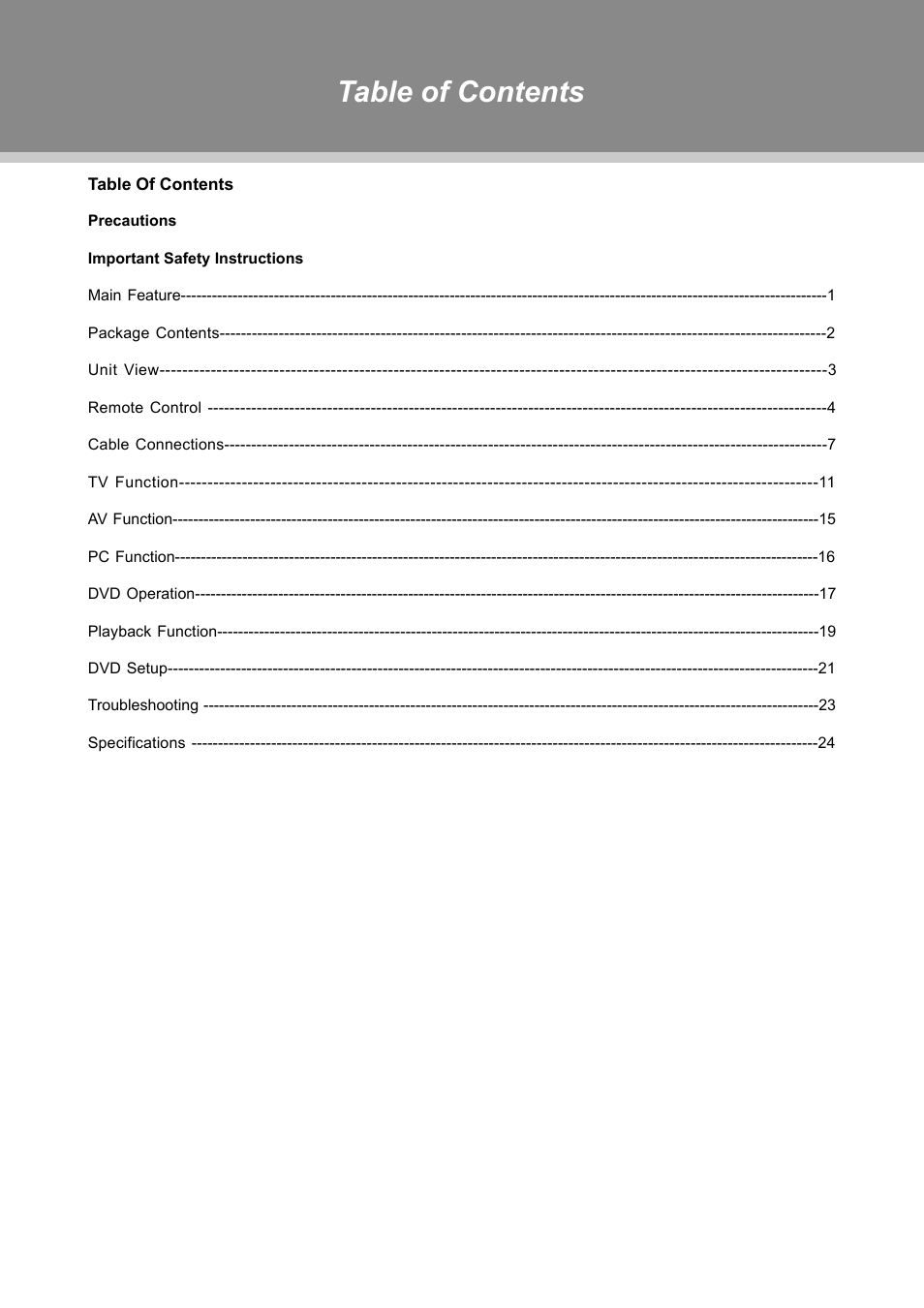 Dolby Laboratories TFDVD 3295 User Manual | Page 5 / 30