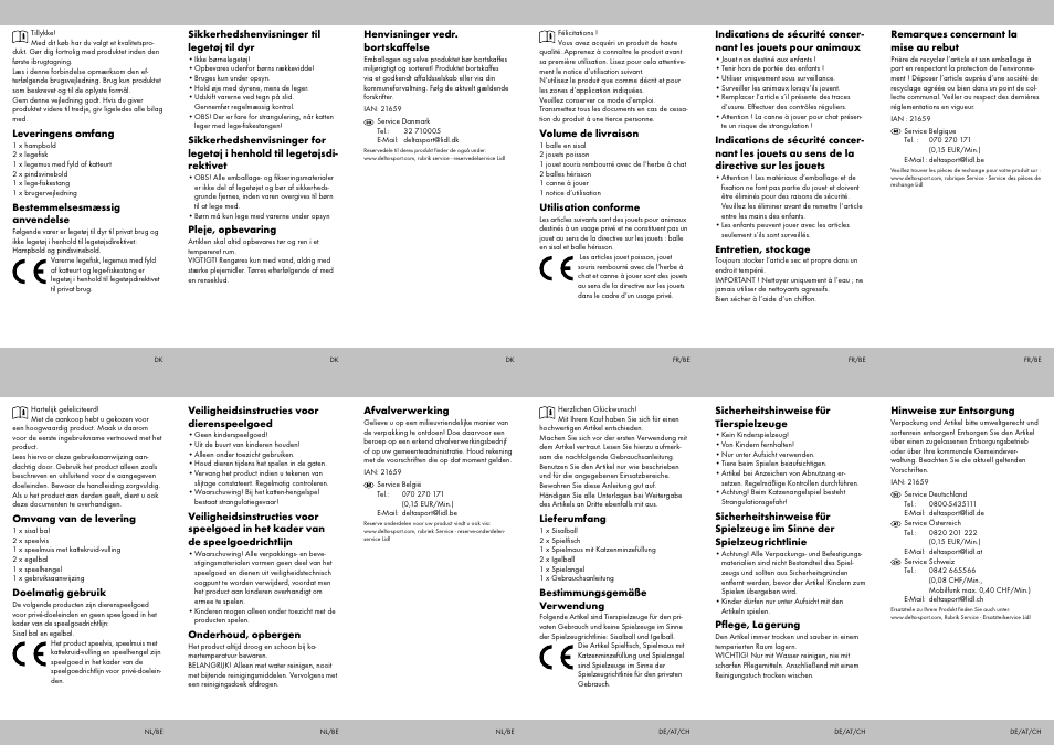 Zoofari Cat Playset User Manual | Page 2 / 2