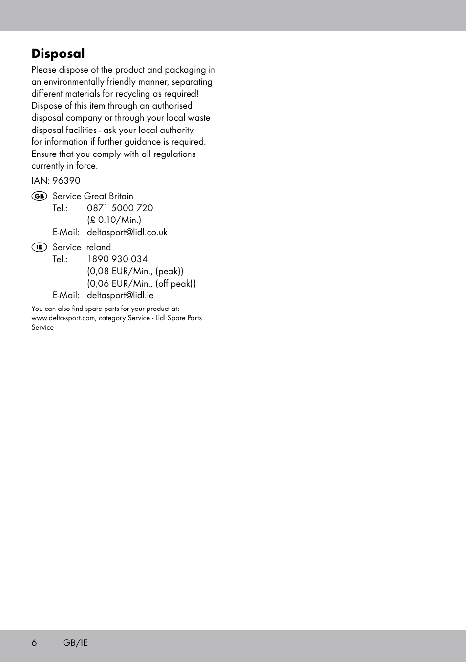 Disposal | Zoofari Cat Scratching Post User Manual | Page 4 / 18