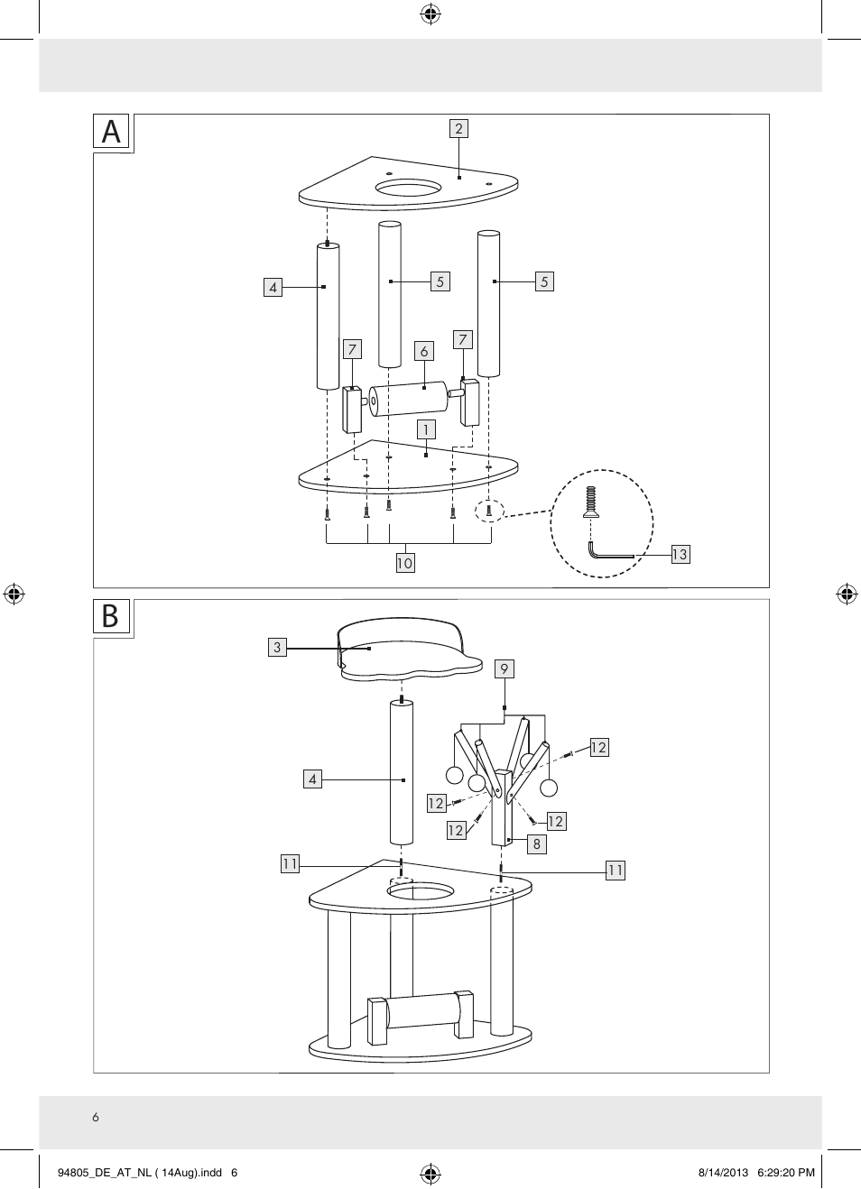 Zoofari Scratching Post Z31807 User Manual | Page 6 / 7