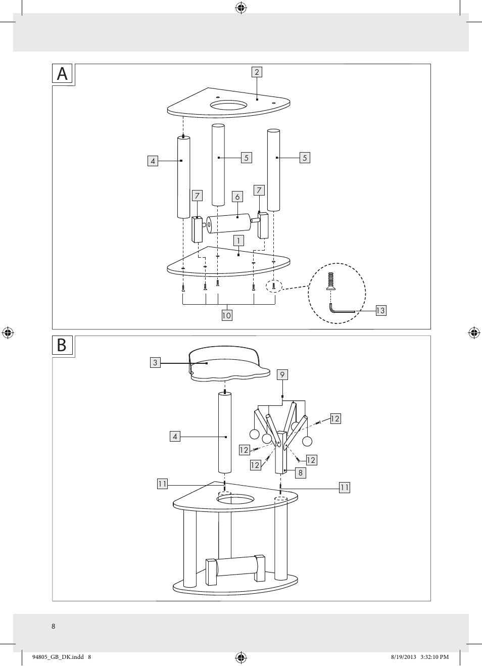 Zoofari Scratching Post Z31807 User Manual | Page 8 / 9