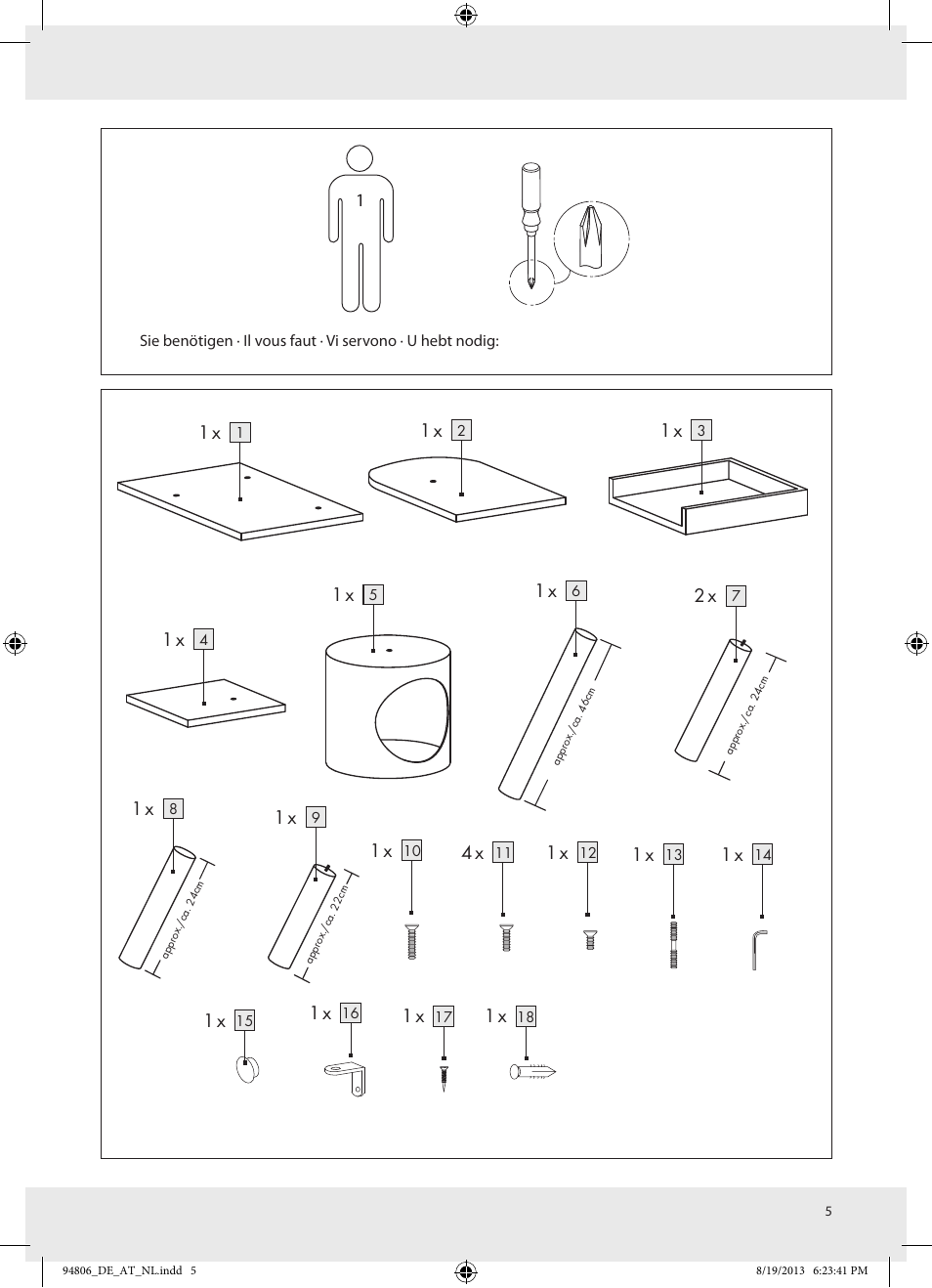 Zoofari Scratching Post Z31808 User Manual | Page 5 / 7