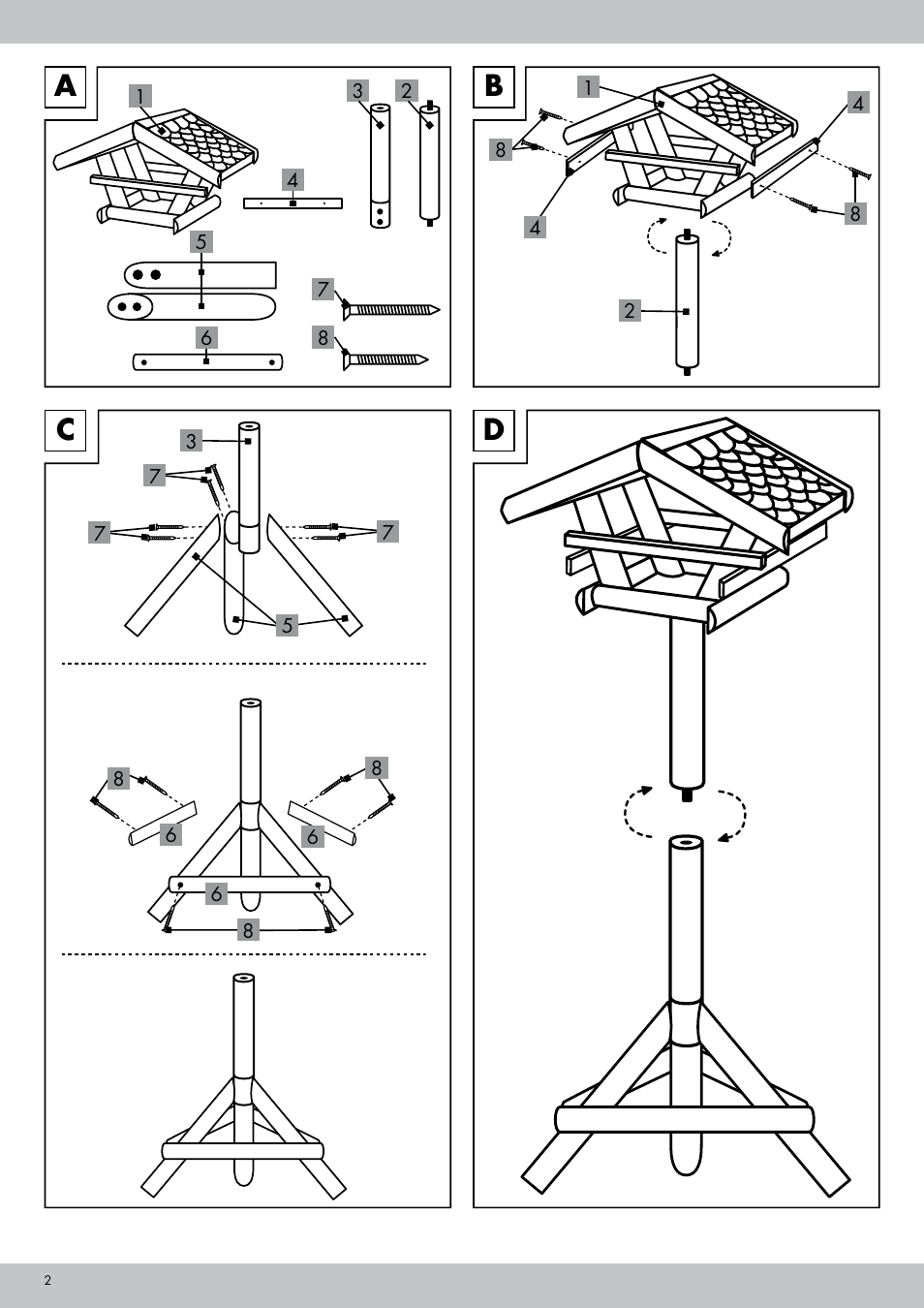 Bc d a | Zoofari Bird Feeder User Manual | Page 2 / 12