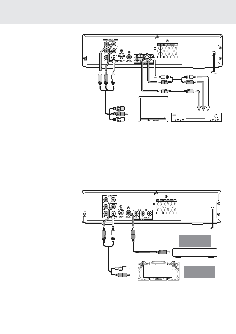 Setup, B. connecting a vcr, C. connecting another source | Dolby Laboratories STS75E User Manual | Page 13 / 38