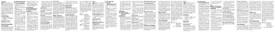 Entretien et stockage, Mise au rebut, 3 ans de garantie | Dotazione, Dati tecnici, Uso previsto, Avvertenze, Contenu de la livraison, Caractéristiques, Utilisation conforme à l’usage prévu | Zoofari Retractable Dog Lead User Manual | Page 2 / 2