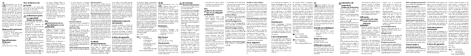 Alcance del suministro, Especificaciones téchnicas, Uso conforme a lo prescrito | Indicaciones para su seguridad, Cuidado, almacenamiento, Indicaciones para la eliminación, 3 años de garantía, Incluído na embalagem, Dados técnicos, Utilização correcta | Zoofari Retractable Dog Lead User Manual | Page 2 / 2