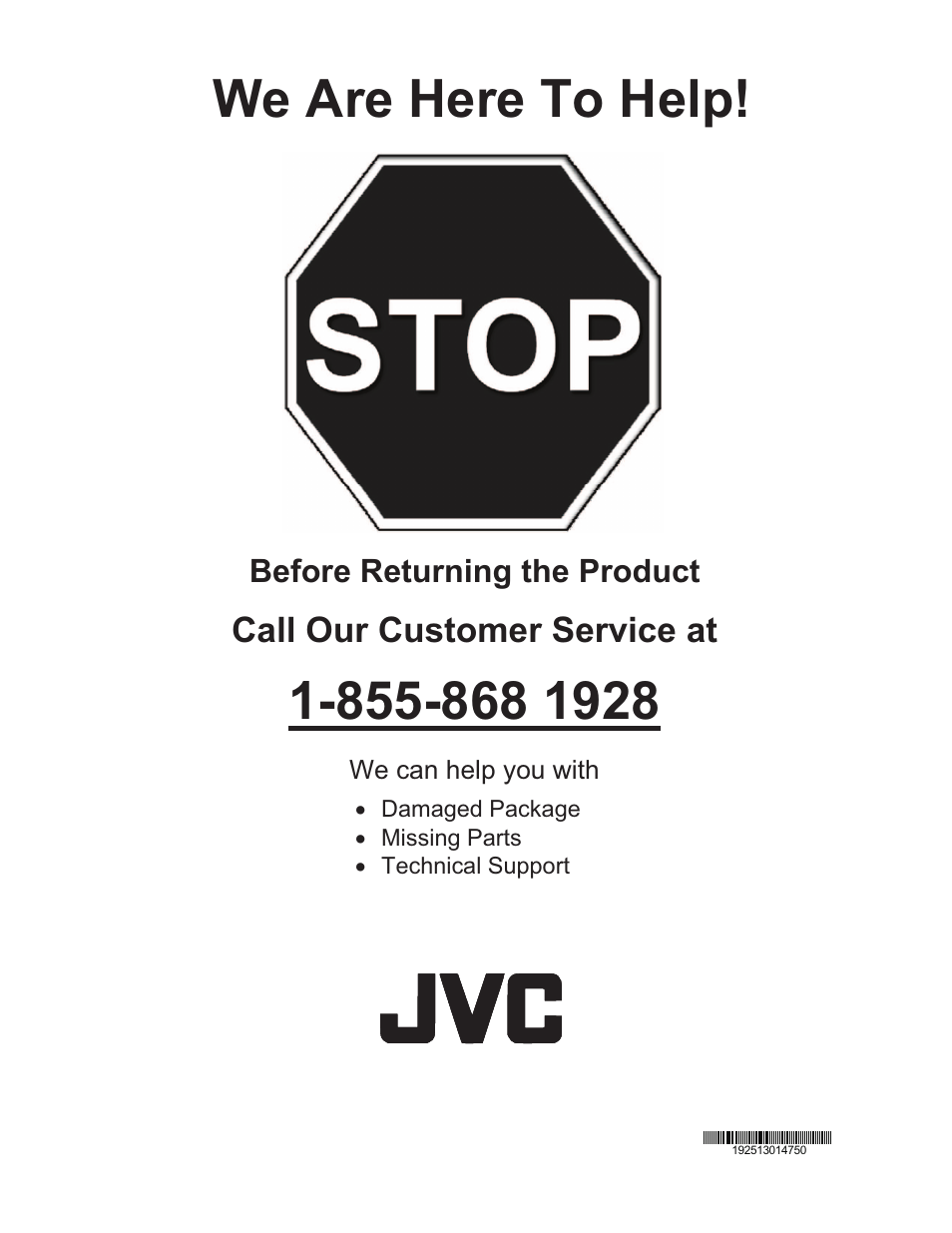 We are here to help | Dolby Laboratories JLE42BC3500 User Manual | Page 46 / 46
