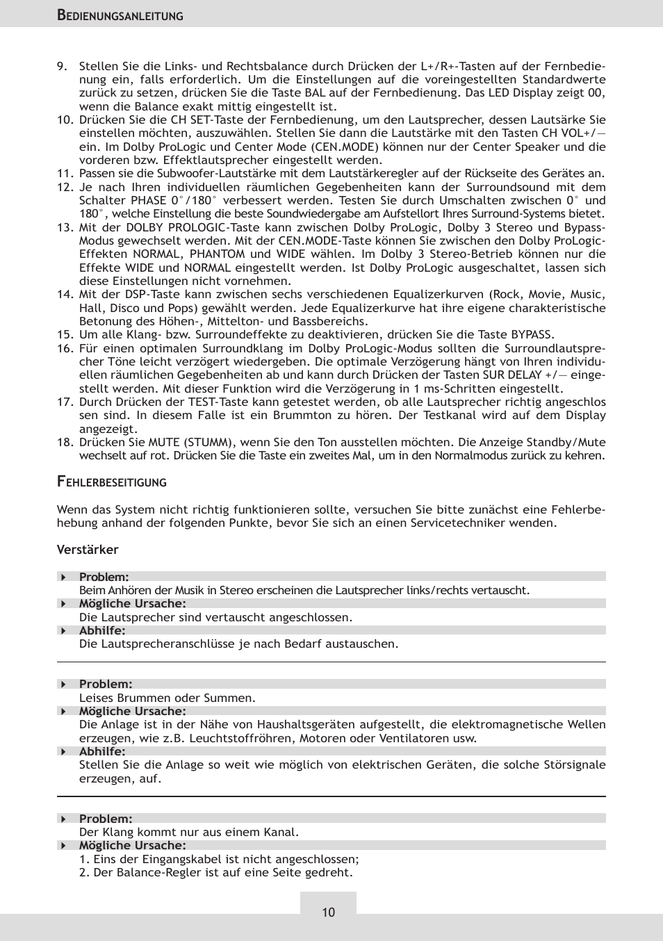Dolby Laboratories KH 02 User Manual | Page 10 / 100