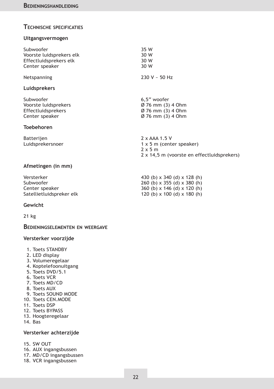 Dolby Laboratories KH 02 User Manual | Page 22 / 100