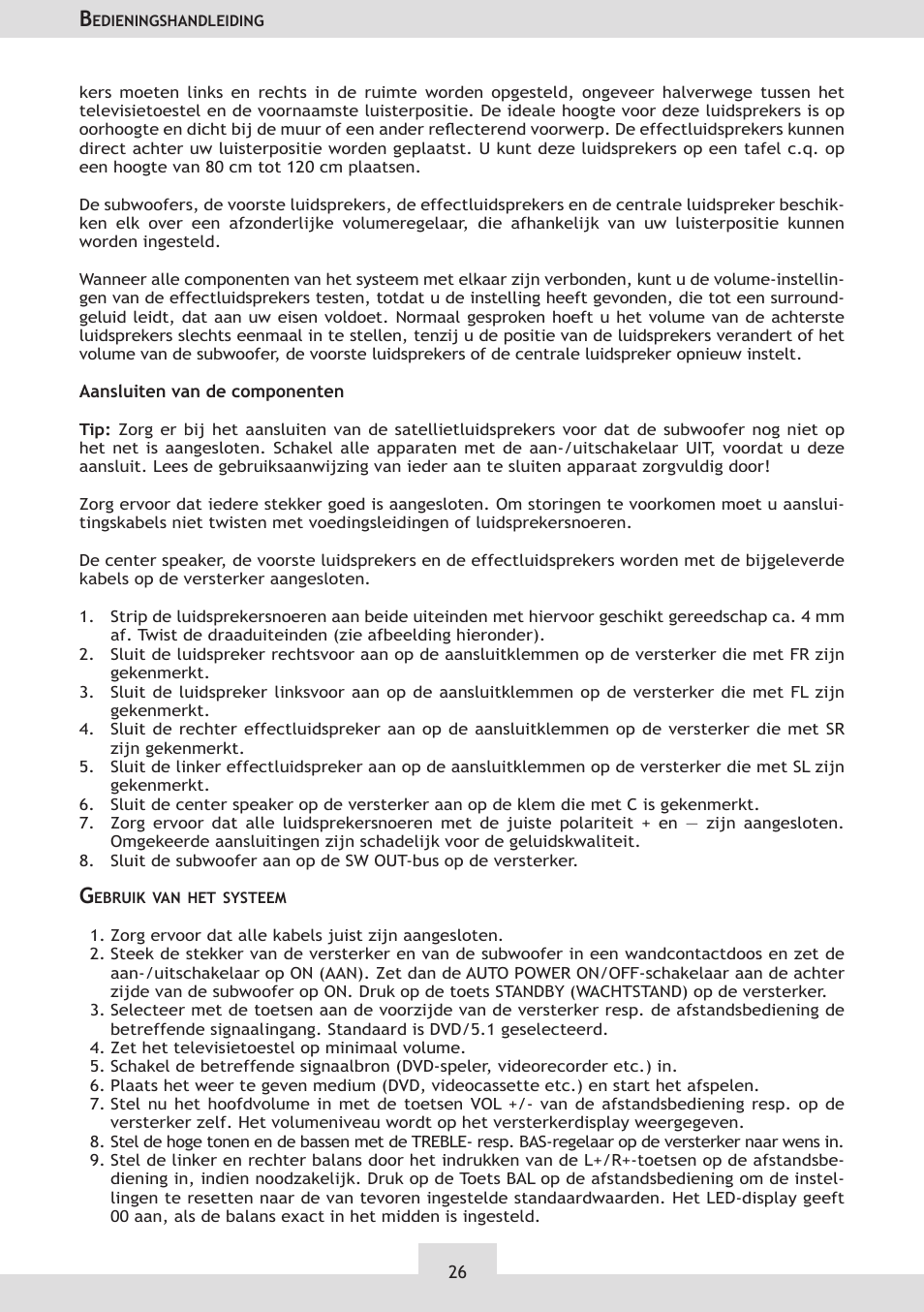 Dolby Laboratories KH 02 User Manual | Page 26 / 100