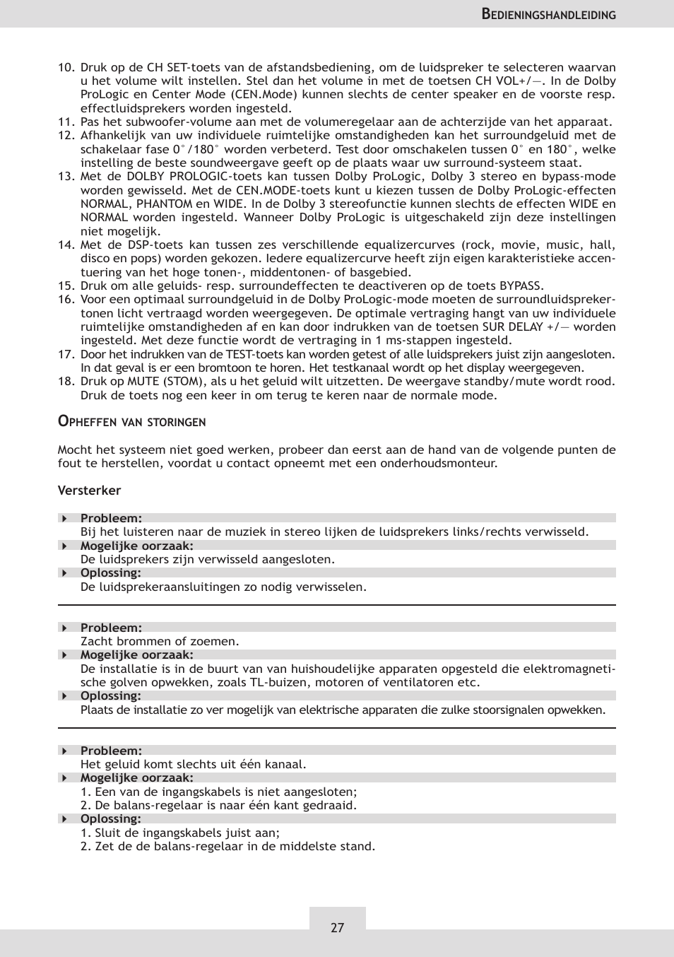Dolby Laboratories KH 02 User Manual | Page 27 / 100