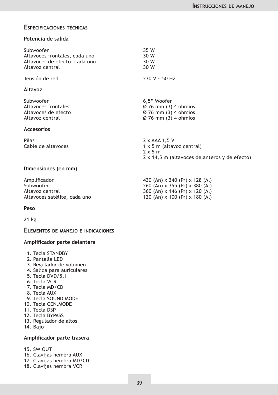 Dolby Laboratories KH 02 User Manual | Page 39 / 100