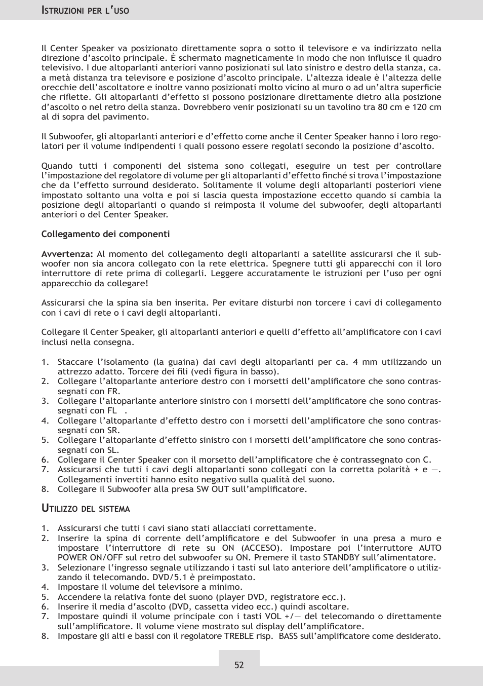 Dolby Laboratories KH 02 User Manual | Page 52 / 100