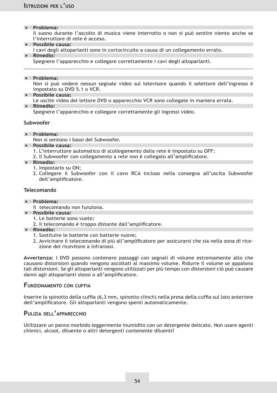 Dolby Laboratories KH 02 User Manual | Page 54 / 100