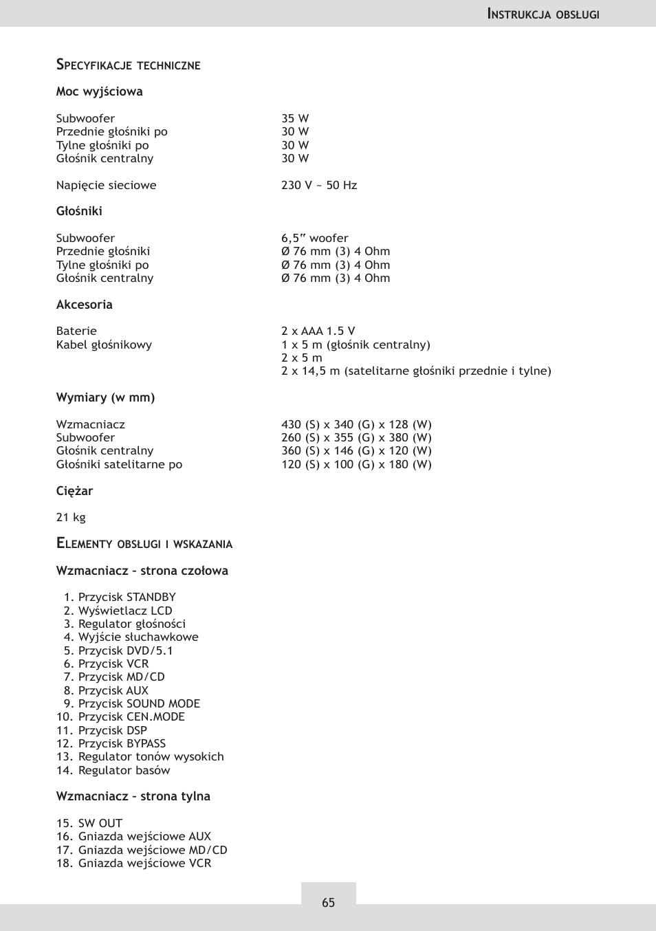 Dolby Laboratories KH 02 User Manual | Page 65 / 100
