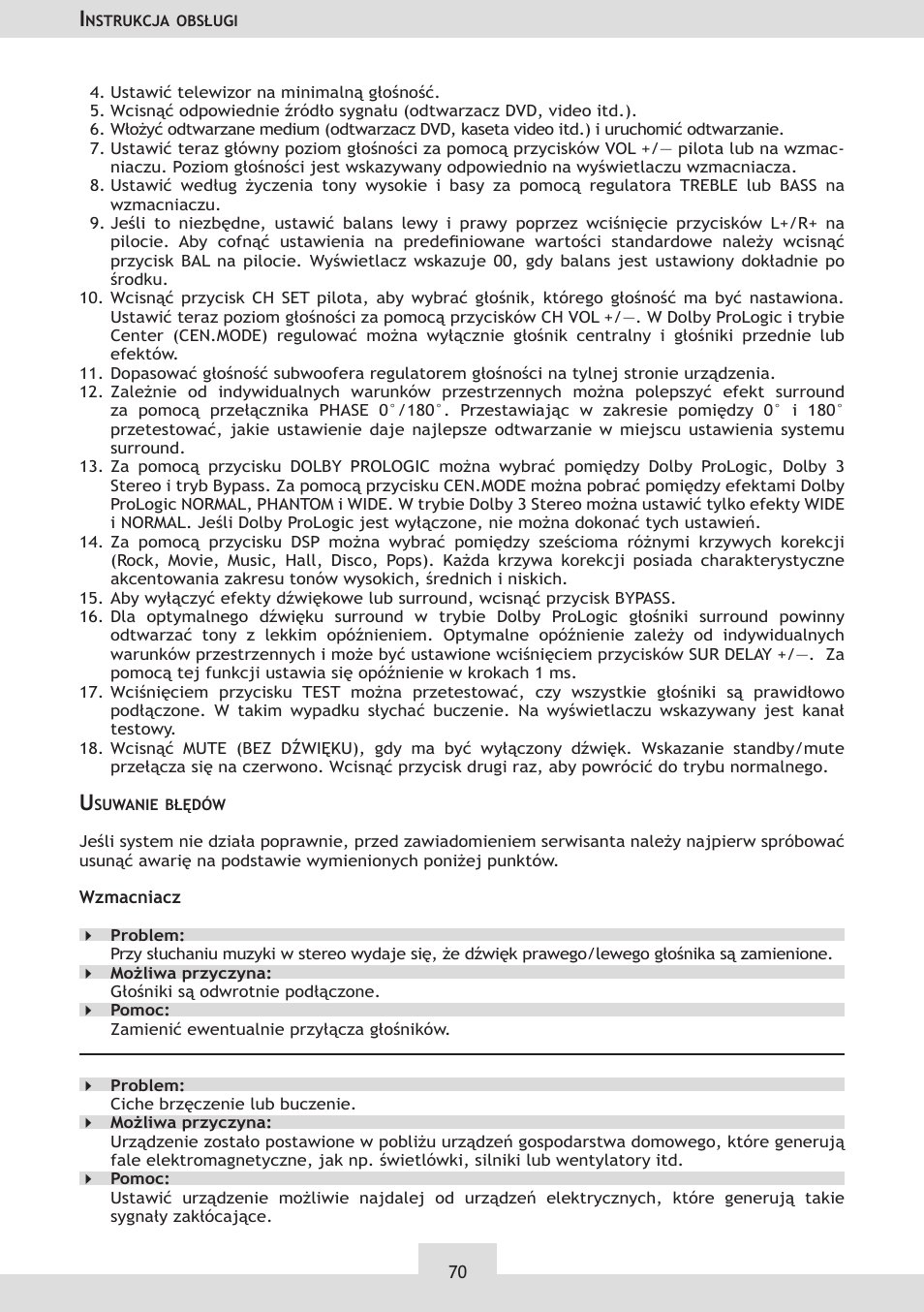 Dolby Laboratories KH 02 User Manual | Page 70 / 100