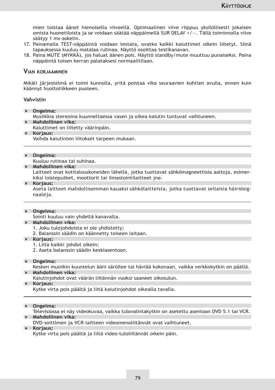 Dolby Laboratories KH 02 User Manual | Page 79 / 100