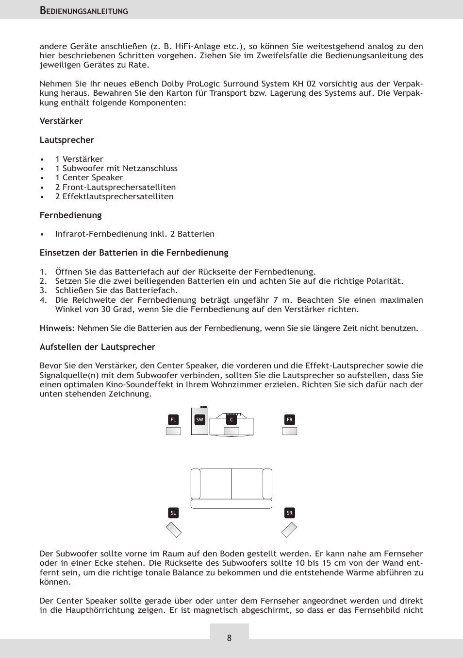 Dolby Laboratories KH 02 User Manual | Page 8 / 100