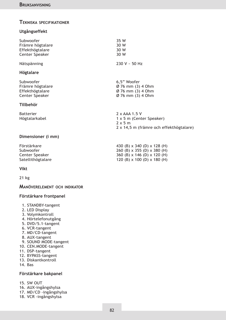 Dolby Laboratories KH 02 User Manual | Page 82 / 100