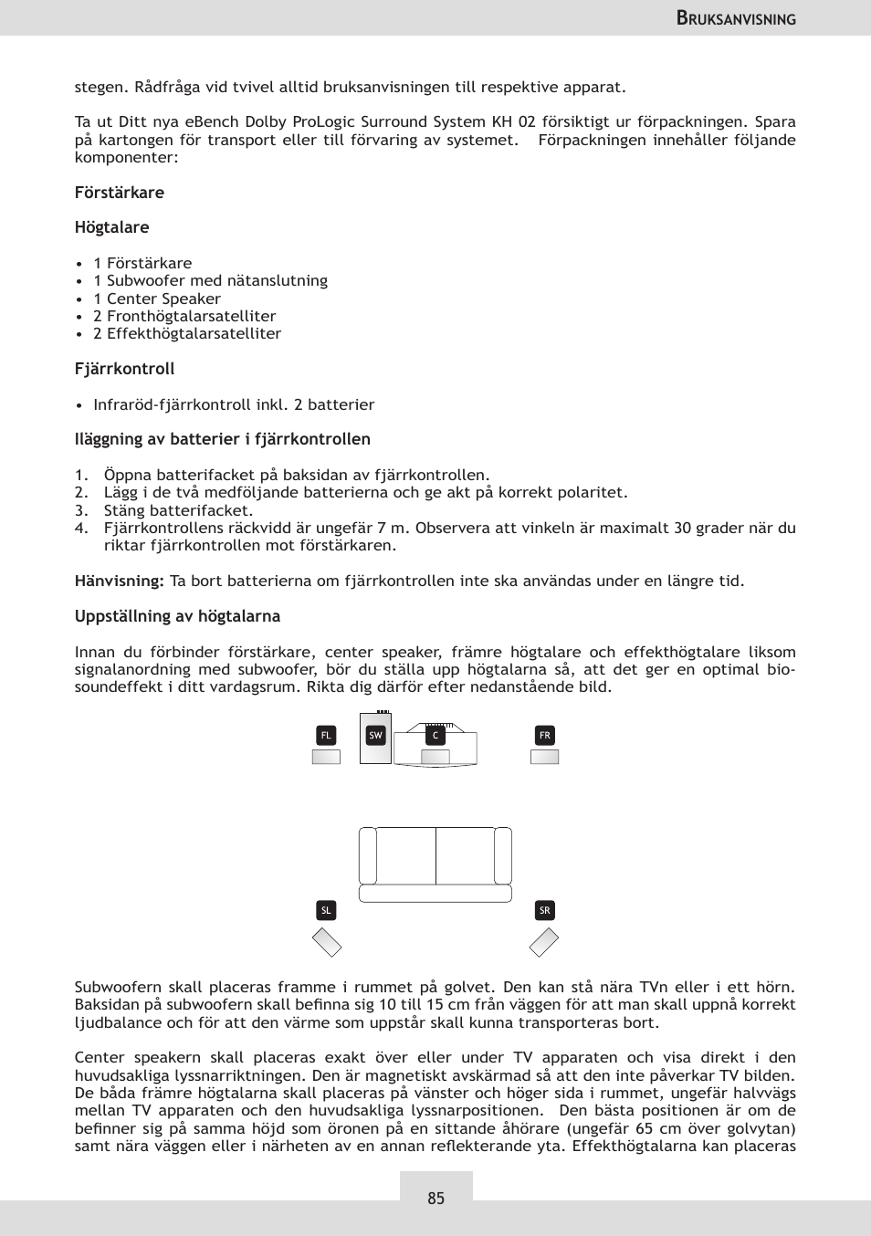 Dolby Laboratories KH 02 User Manual | Page 85 / 100