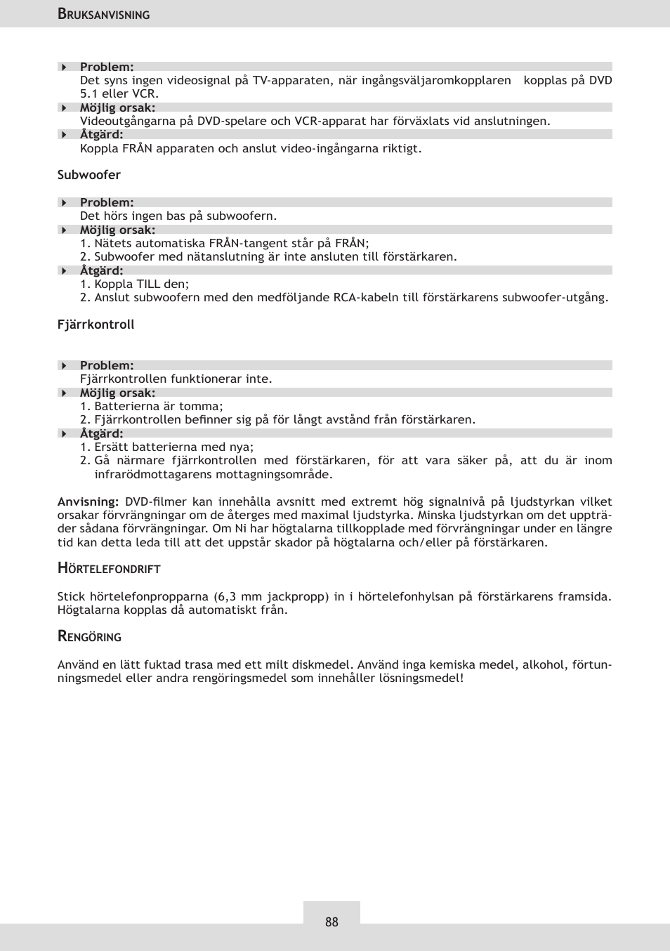 Dolby Laboratories KH 02 User Manual | Page 88 / 100