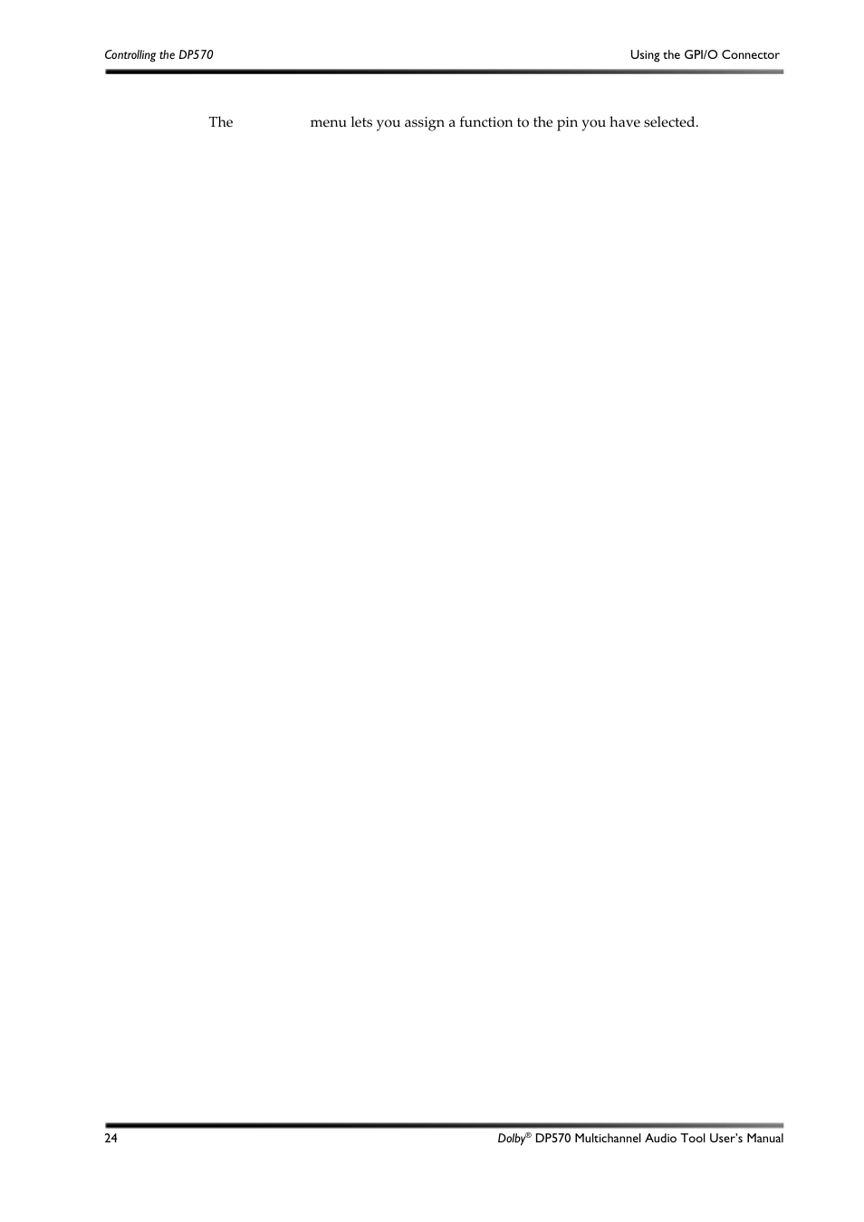 Dolby Laboratories DP570 User Manual | Page 36 / 127