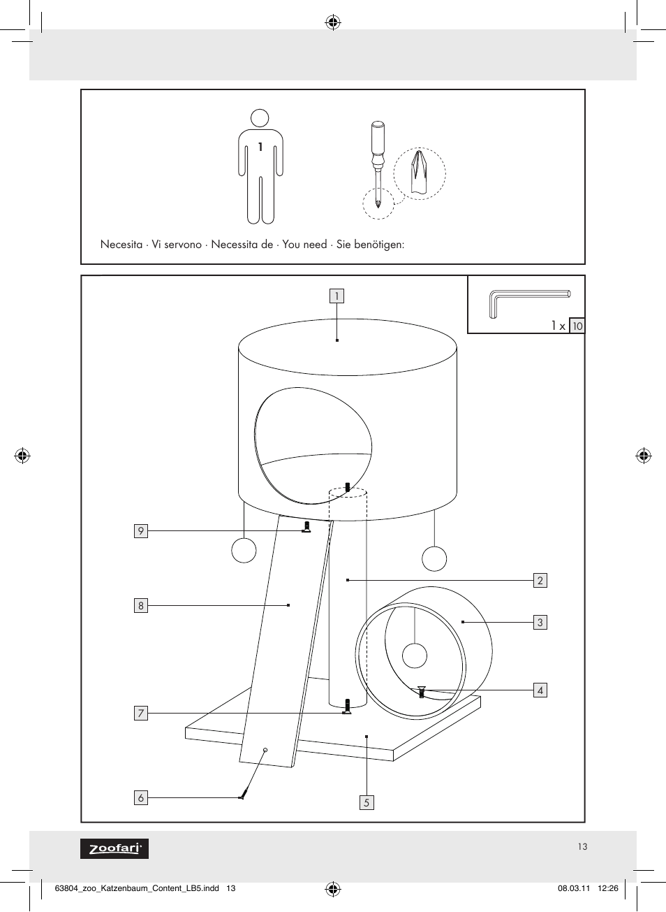 Zoofari Scratching Post Z30854 User Manual | Page 11 / 11