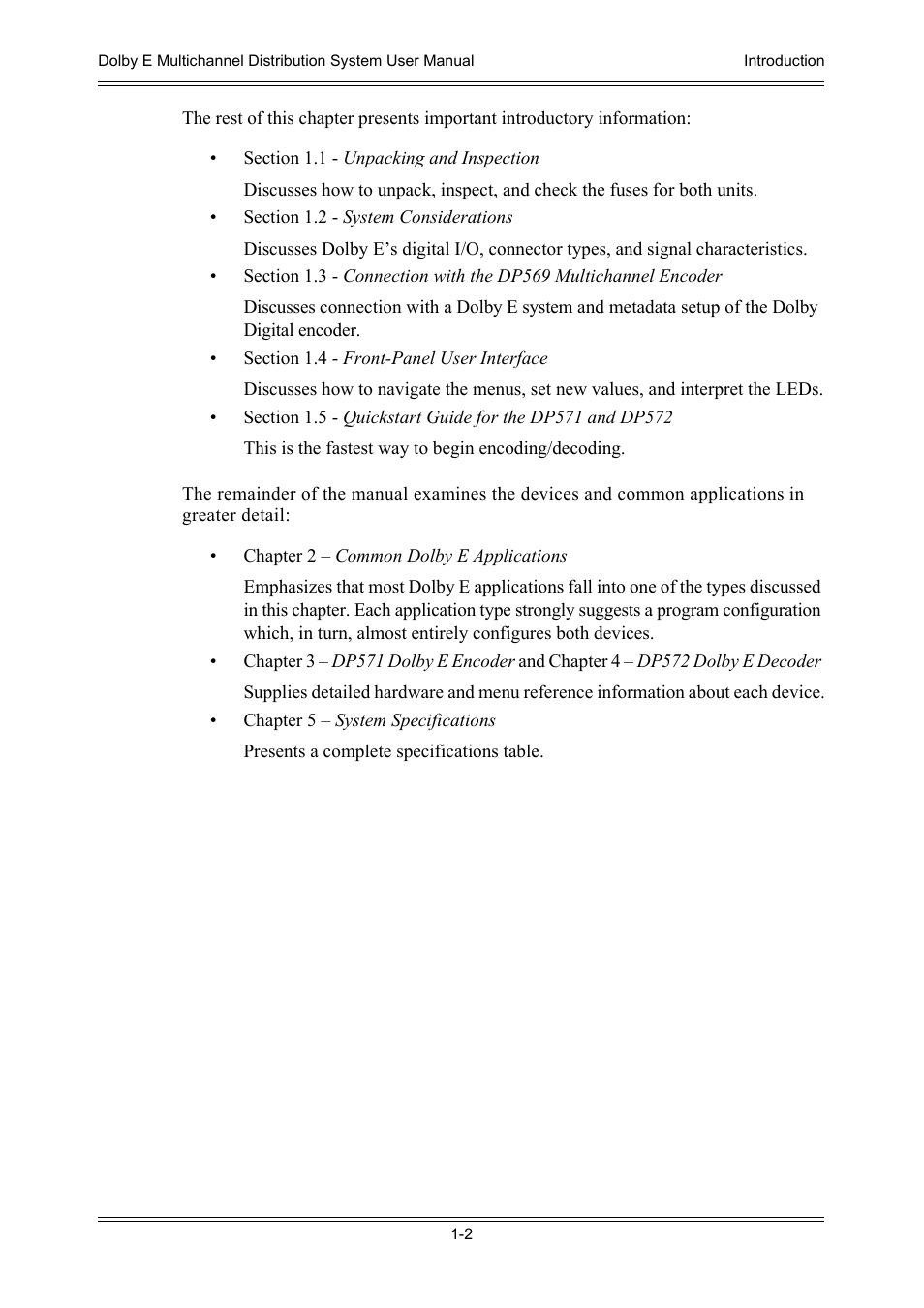 Dolby Laboratories DP572 User Manual | Page 14 / 62