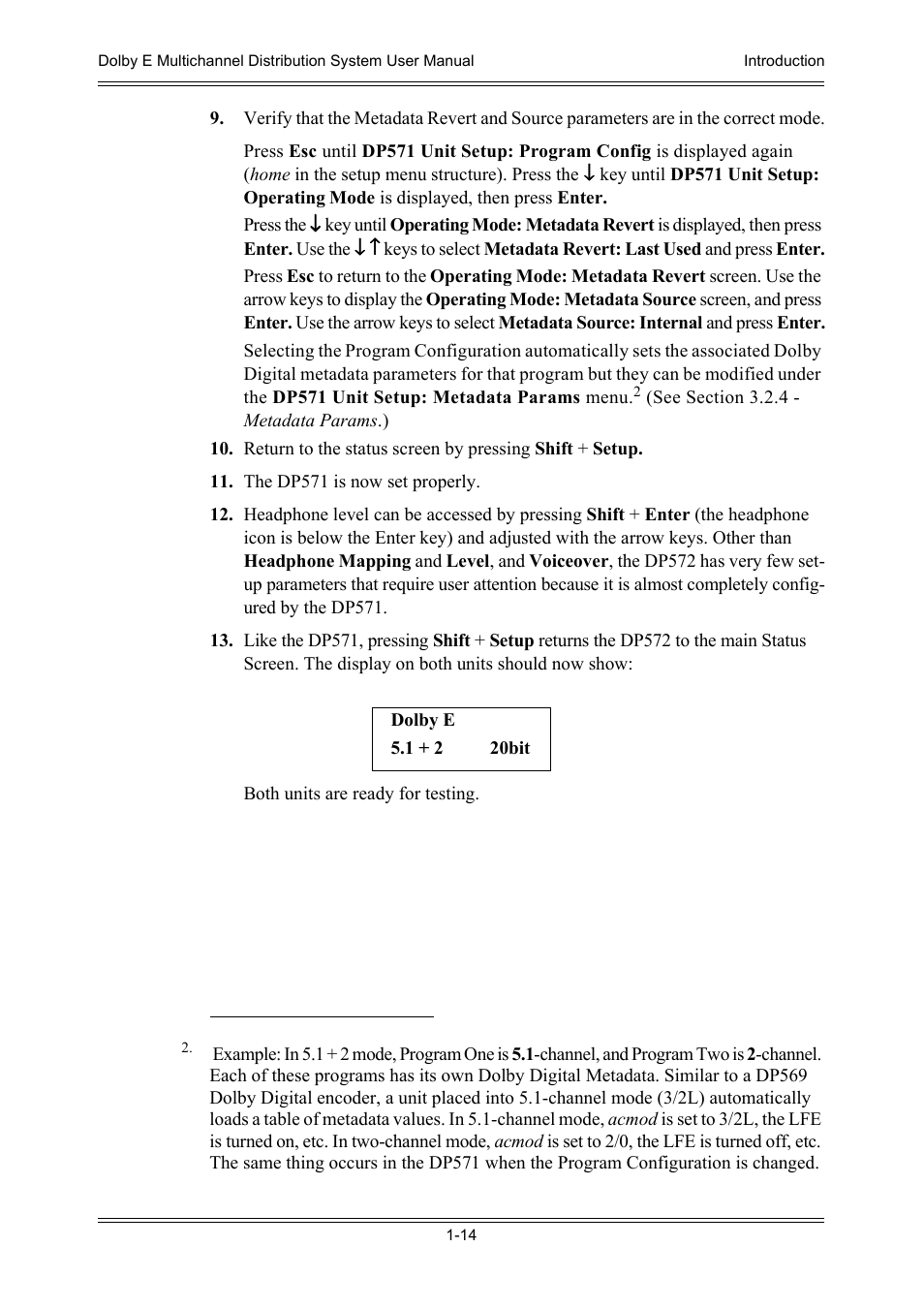 Dolby Laboratories DP572 User Manual | Page 26 / 62