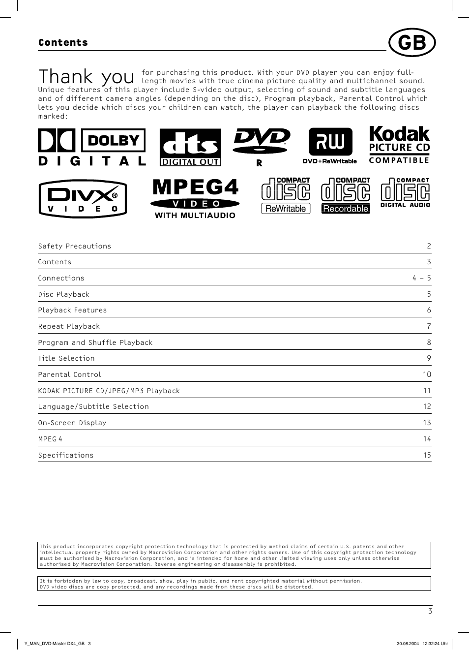 Dolby Laboratories DX4 User Manual | Page 3 / 15