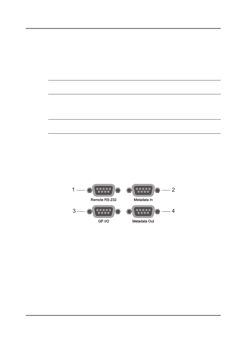 Serial connection ports, 2 serial, Connection ports -3 | 2 serial connection ports | Dolby Laboratories 585 User Manual | Page 13 / 42