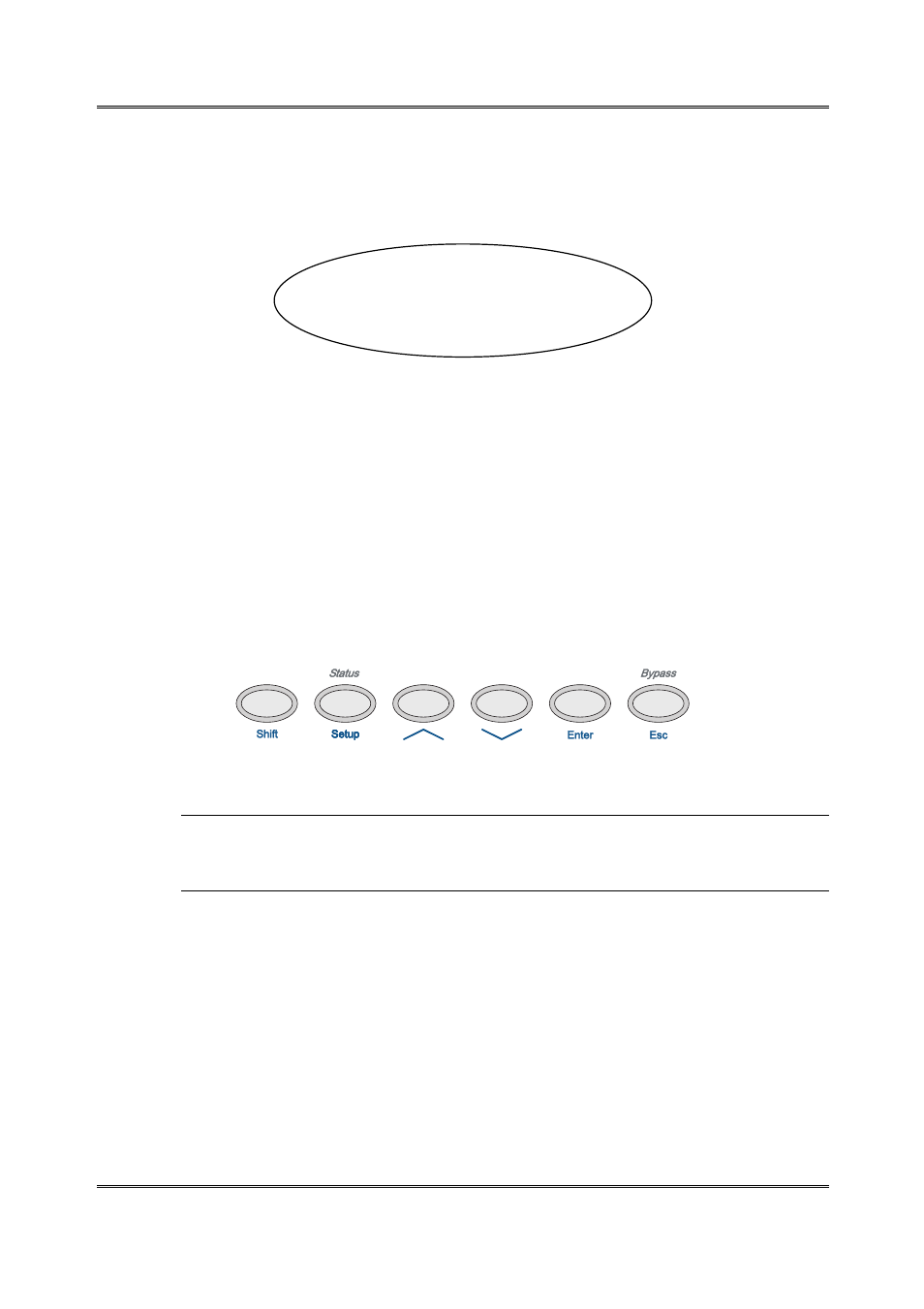 Reading the display, Buttons, 1 reading | The display -5, 2 buttons -5, Figure 2-4 front-panel buttons -5, 1 reading the display, 2 buttons | Dolby Laboratories 585 User Manual | Page 15 / 42