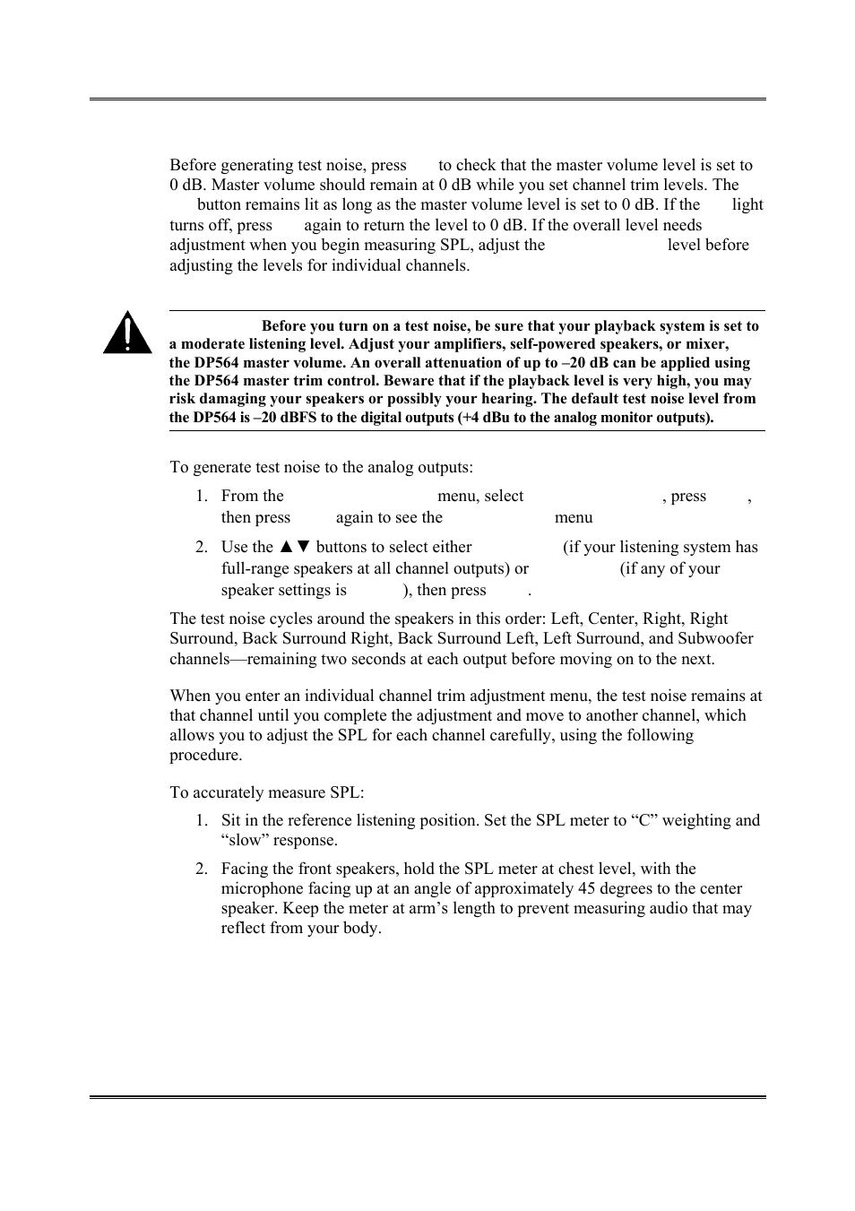 Dolby Laboratories DP564 User Manual | Page 51 / 101