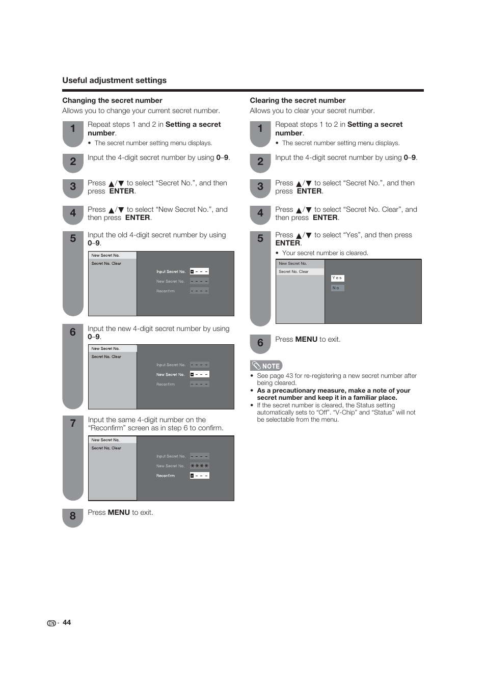 Dolby Laboratories LC-19SB25U User Manual | Page 44 / 55