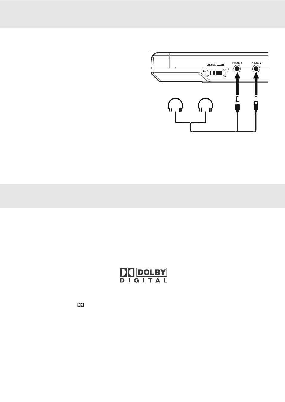 Connecting other equipment adjusting the sound, Using headphones/earphones, Dolby digital (for dvd) | Dolby Laboratories PVS177SG User Manual | Page 14 / 32